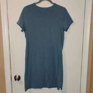 lululemon athletica Classic Fit Cotton Blend T-shirt Dress. Blue in. color.